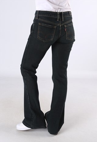 LEVIS 551 FLARE DENIM JEANS FLARED LEG UK 10 (C5J)
