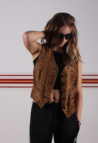 LEOPARD PRINT MOSCHINO WAISTCOAT