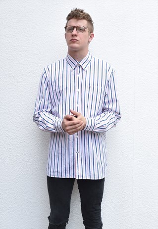 TOMMY HILFIGER OVERSIZED STRIPE SHIRT SIZE L