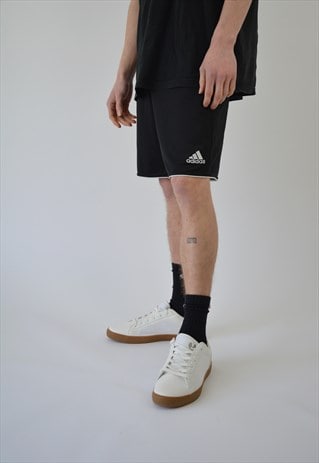 VINTAGE ADIDAS CLIMALITE CLASSIC SHORTS IN BLACK COLOR