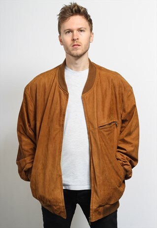 VINTAGE LEATHER BOMBER JACKET