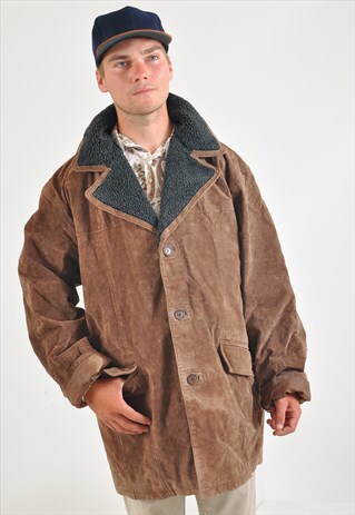 VINTAGE 90'S SUEDE LEATHER COAT