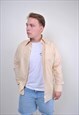 80S BEIGE MILITARY LONG SLEEVE SHIRT, SIZE M