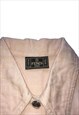 VINTAGE FENDI TOP CROP WAISTCOAT PINK BEIGE FF ZUCCA PRINT