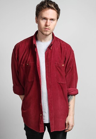 VINTAGE OVERSIZED CORDUROY SHIRT