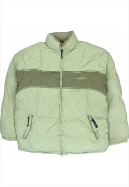 Vintage 90's Colombia Puffer Jacket Spellout Zip Up