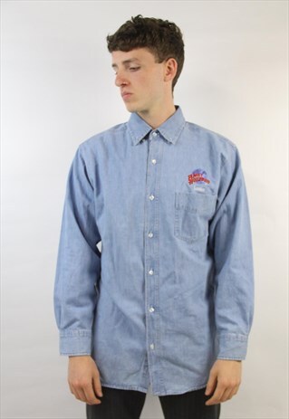VINTAGE PLANET HOLLYWOOD DENIM SHIRT