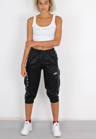 VINTAGE BLACK UMBRO TRACK PANT