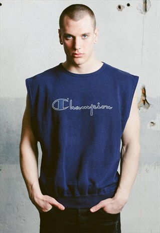 VINTAGE CHAMPION SLEEVELESS SWEATSHIRT