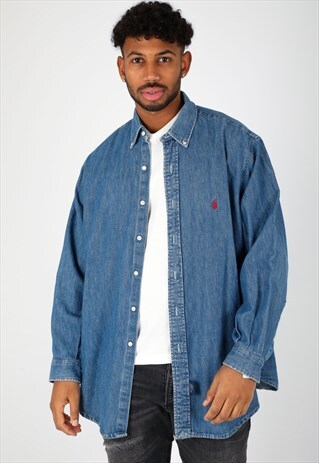 vintage ralph lauren denim shirt