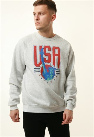 1990 VINTAGE OLDSCHOOL USA GRAPHIC SWEATSHIRT 16288
