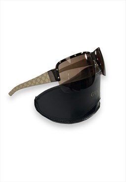 Vintage Y2K Gucci Sunglasses brown GG monogram print