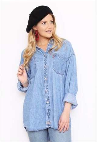 VINTAGE LEVI'S BLUE DENIM SHIRT