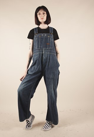 VINTAGE RELAXED WORKER BLUE DUNGAREES /MM1282