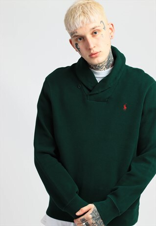 VINTAGE POLO RALPH LAUREN 1/4 ZIP SWEATSHIRT