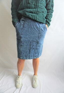 Vintage High Waist Denim Skirt Skirts Midi 90s Mini Jeans