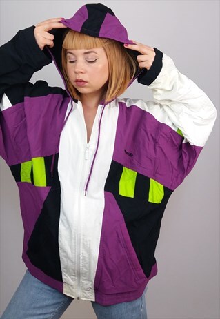 VINTAGE 80'S ADIDAS UNISEX OVERSIZED SOFT SHELL JACKET