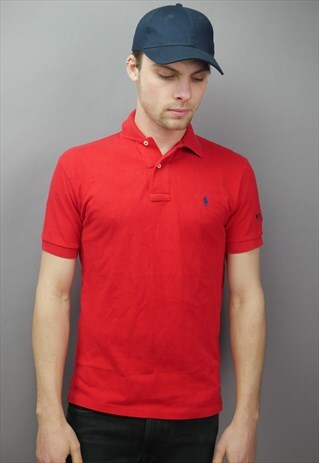 VINTAGE RALPH LAUREN POLO SHIRT IN RED