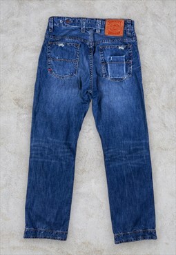 Vintage Superdry Jeans Blue Denim Straight Leg W30 L32