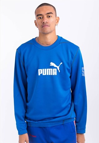 VINTAGE PUMA SWEATSHIRT BLUE