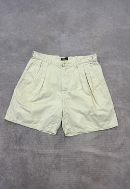 Vintage Polo Ralph Lauren Shorts Cream Chino Shorts 