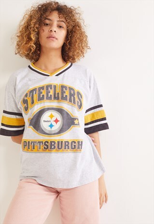 VINTAGE PITTSBURGH STEELERS GRAPHIC T-SHIRT GREY