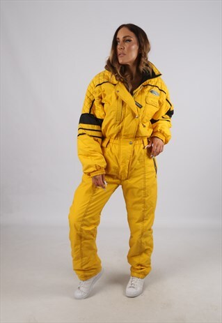 VINTAGE ASTROLABIO FULL SKI SUIT SNOW SPORTS UK L 14 (J3T)