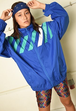 80'S RETRO WINDBREAK SPORTS DADS OUTWEAR BOMBER JACKET