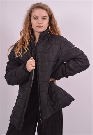 VINTAGE CHAMPION WINDBREAKER JACKET BLACK