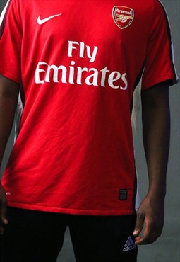 vintage red Arsenal football red jersey t shirt