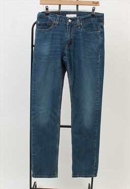 "Men's Vintage Levi's 511 Dark Blue Denim Jeans W29/L32