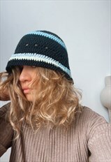 Hand Made Knitted Cotton Bucket Hat