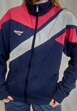 00's Track Jacket Navy Blue Red Zip-Up