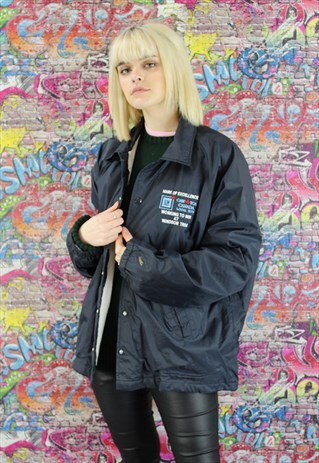 VINTAGE 90S SHELL JACKET/WINDBREAKER. UNISEX SPORTSWEAR.