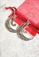 STATEMENT MOON CELESTIAL SILHOUETTE NECKLACE & EARRING SET