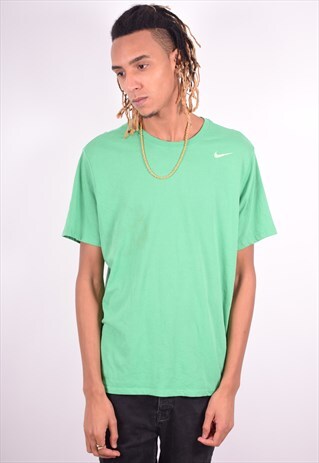 NIKE MENS VINTAGE T-SHIRT TOP XL GREEN 90'S