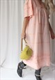 Vintage 1980s Peachy Pink Broderie Anglais Nightdress Dress