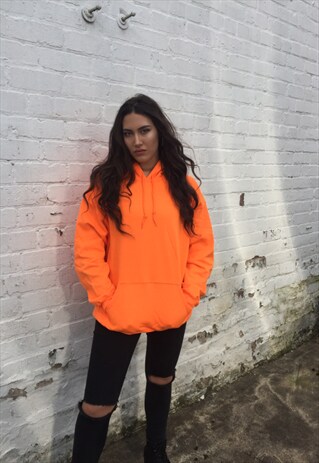 UNISEX BRIGHT ORANGE HOODIE