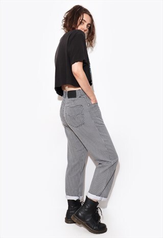 VINTAGE 90S VERSACE CHECKED RARE JEANS Y2K