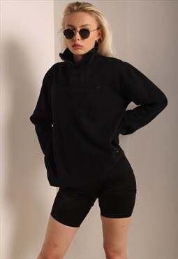 Vintage Kangol 1/4 Zip Sweatshirt Black