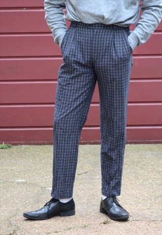 VINTAGE // 70'S // CHEQUERED TROUSERS (SEE SIZE IN BIO)