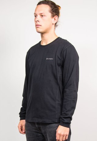 90'S CHAMPION LONG SLEEVE T-SHIRT CREW NECK TOP