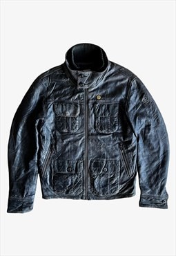 Vintage G-Star Raw Leather Dryden Utility Jacket