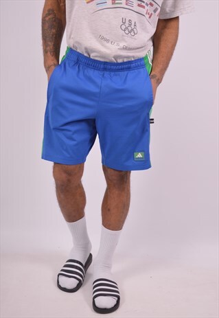 VINTAGE ADIDAS SPORT SHORTS BLUE