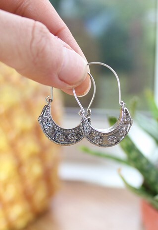 BOHO CRESCENT HOOP EARRINGS