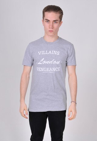 GREY LONDON LEAGUE (WHITE) T-SHIRT