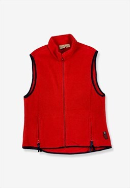 Vintage Woolrich Fleece Gilet Jacket Red L