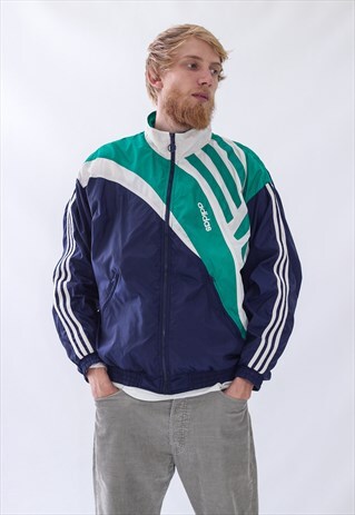 VINTAGE MENS ADIDAS TRACK SUIT TEAM WINDBREAKER JACKET