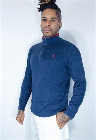 RALPH LAUREN 1/4 ZIP SWEATSHIRT