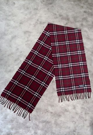 Vintage Early 00s Nova Check Iconic Burberry Scarf